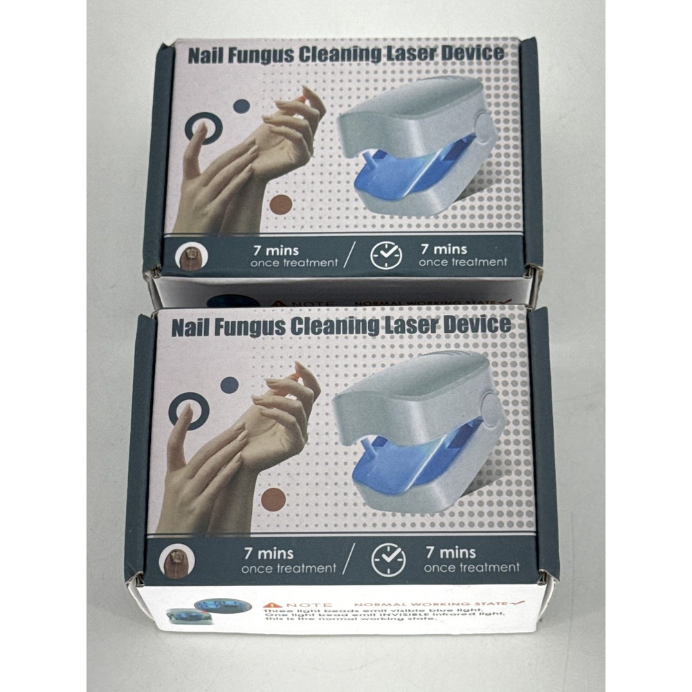 Lot of 2 Nail Fungus Cleaning Laser Devices Light Therapy Safe Effective